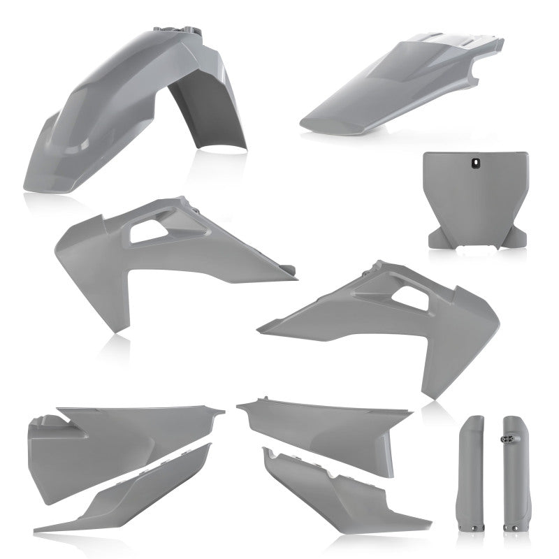 Acerbis Full Plastic Kit for Husqvarna 125 450 TC FX FC 2019 TX300 & 2020-22 TX300i - Gray | Durable Motorcycle Body Protection for Off-Road Racing & Trail Riding