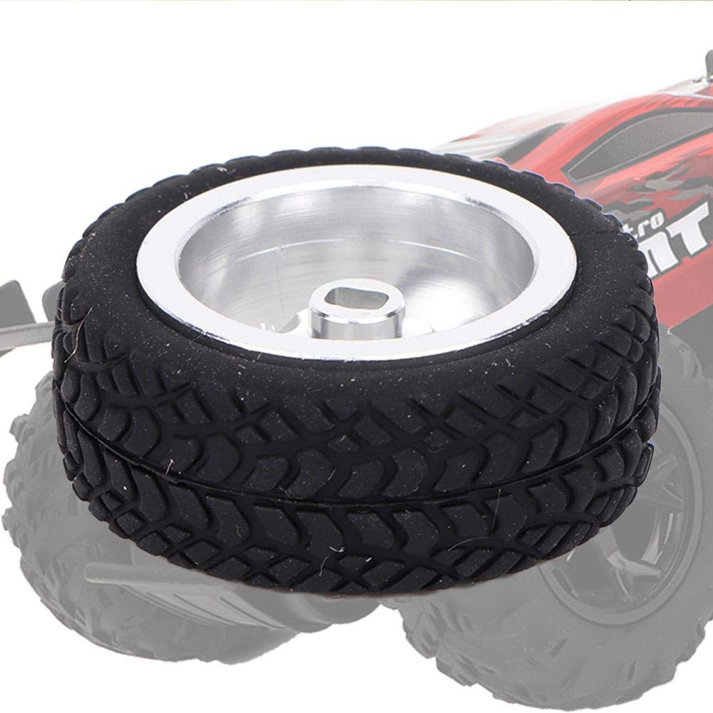 Upgraded RC Aluminum Tires 4PCS - Premium Replacement Wheels for WLtoys 1/28 K989-53 RC Car Model (Silver) - Perfect for Off-Road Racing & Drifting Performance