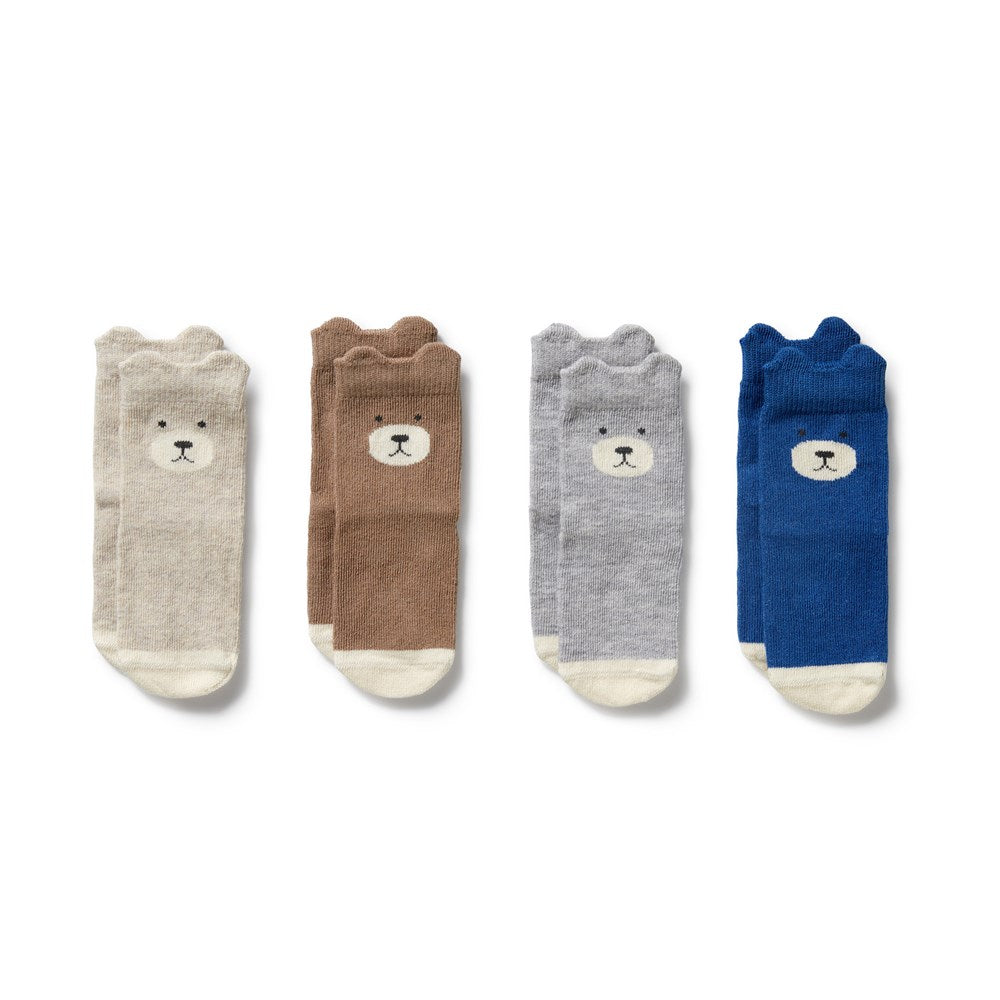 Organic Cotton Baby Socks for Boys - 4 Pack Soft & Breathable Toddler Socks - Perfect for Everyday Wear, Playtime & Nursery