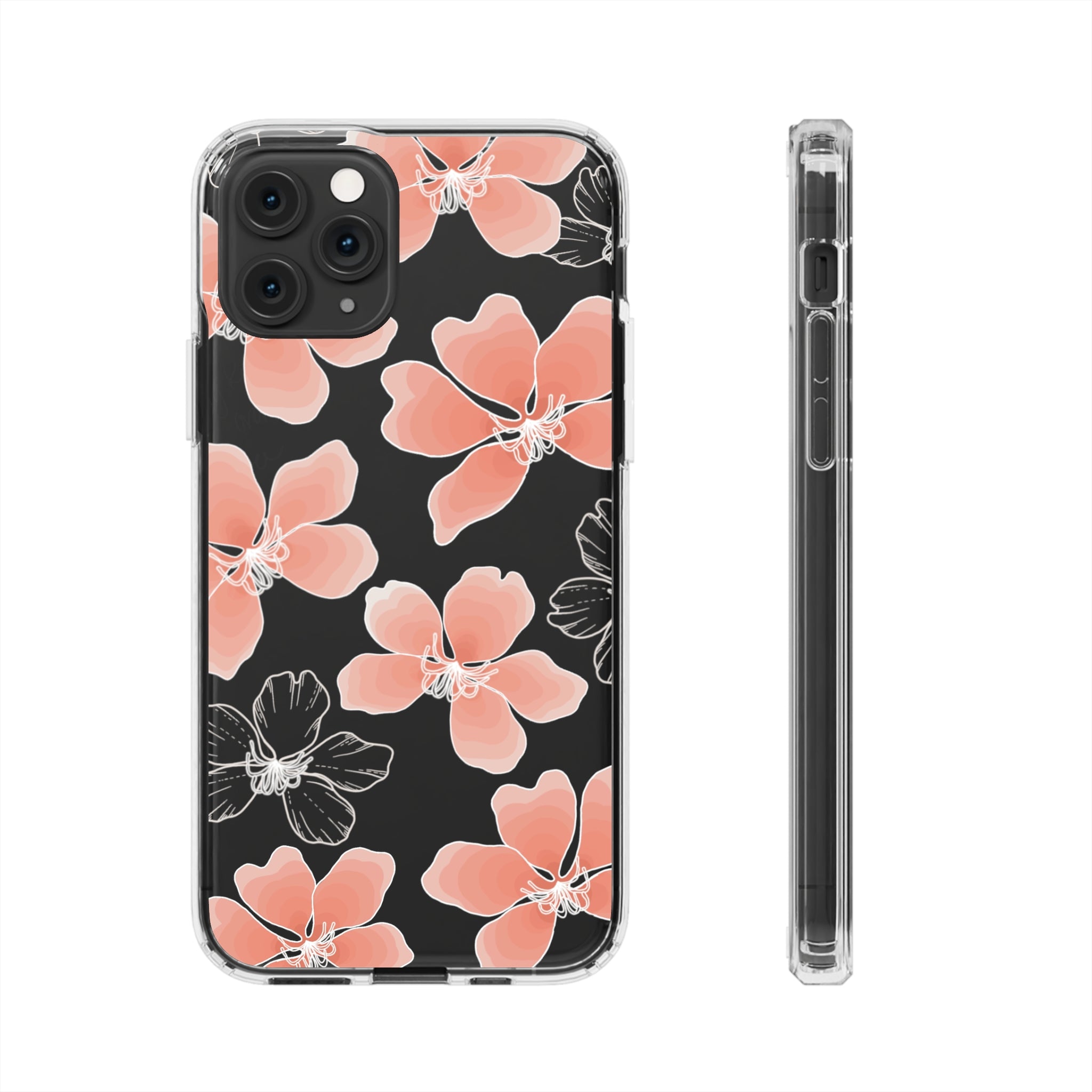 Hong Kong Orchid Clear Phone Case - Slim Protective Cover for iPhone & Samsung | Perfect for Everyday Use, Travel & Gifting