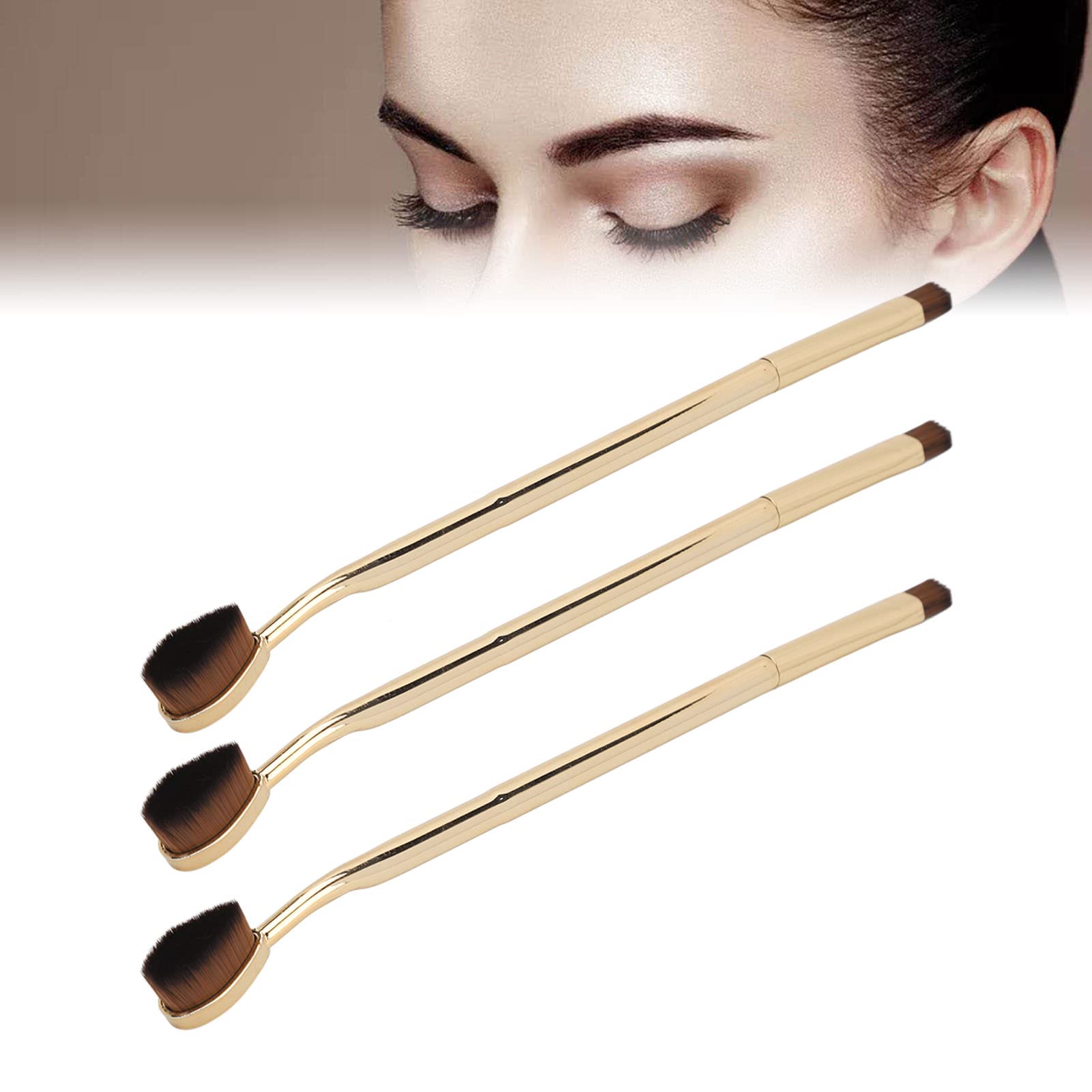 Double Head Makeup Brush Set - 10pcs Nylon Ergonomic for Beauty & Daily Use