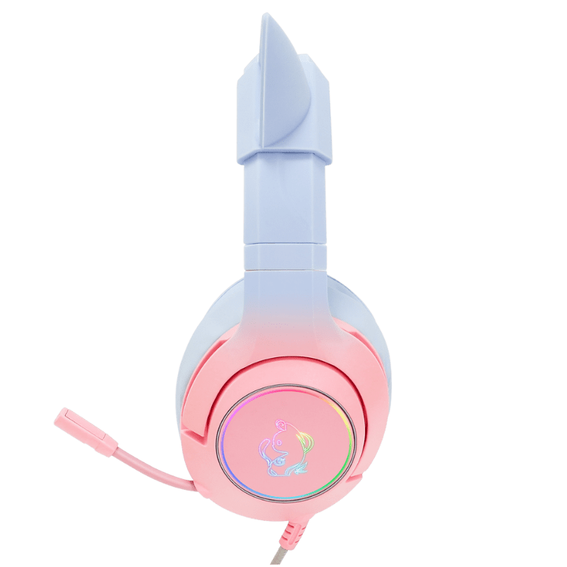 ONIKUMA K9 CAT ELF RGB Stereo Gaming Headset with Mic for PS4, Xbox One, PC, Nintendo Switch - Wired Over-Ear Headphones for Pro Gamers & Streaming (Perfect for FPS, RPG & Online Multiplayer Games)