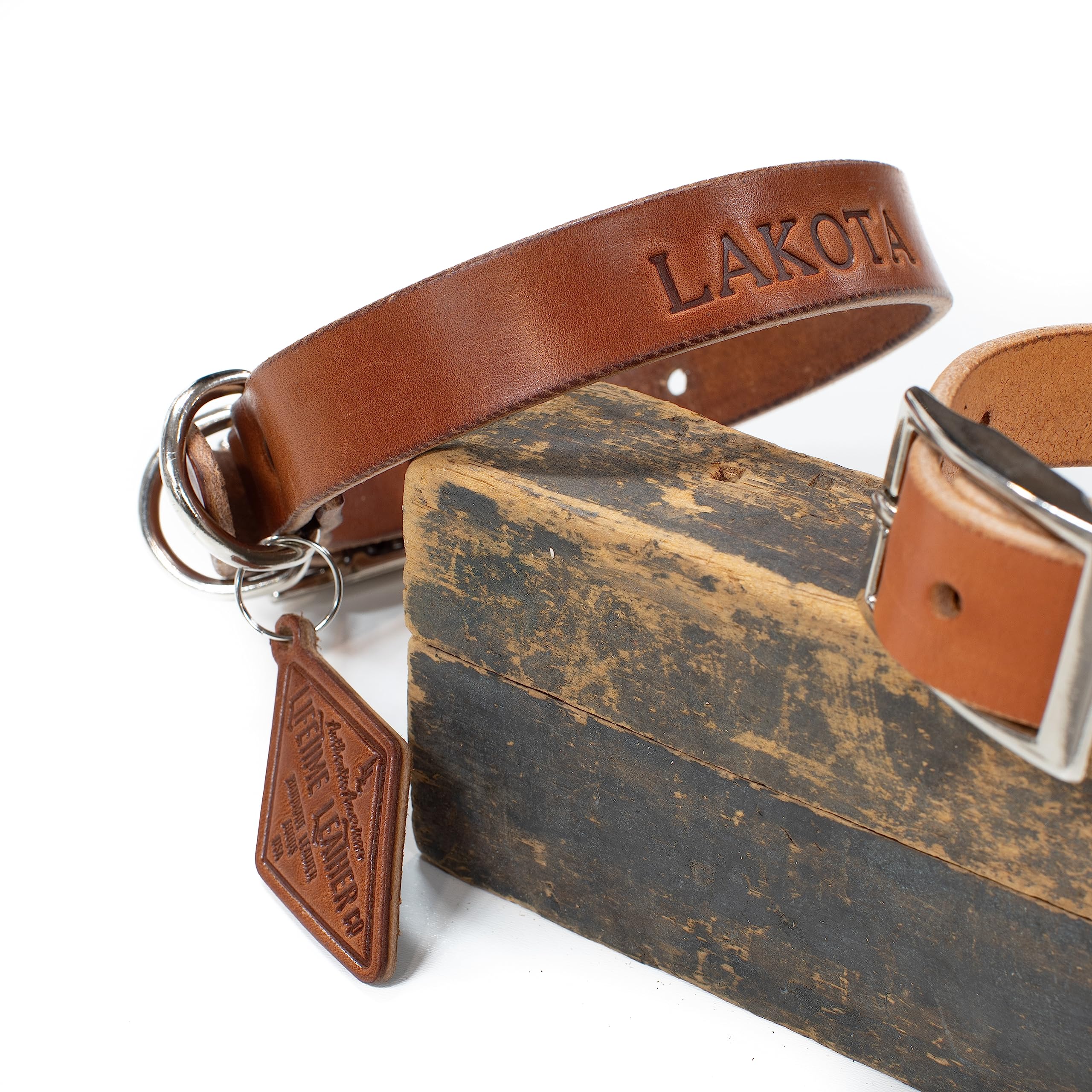 Custom Engraved Leather Dog Collar - Personalized Pet Collar with Name Tag | Adjustable Rustic Puppy & Cat Collar for Training, Walks & Special Occasions