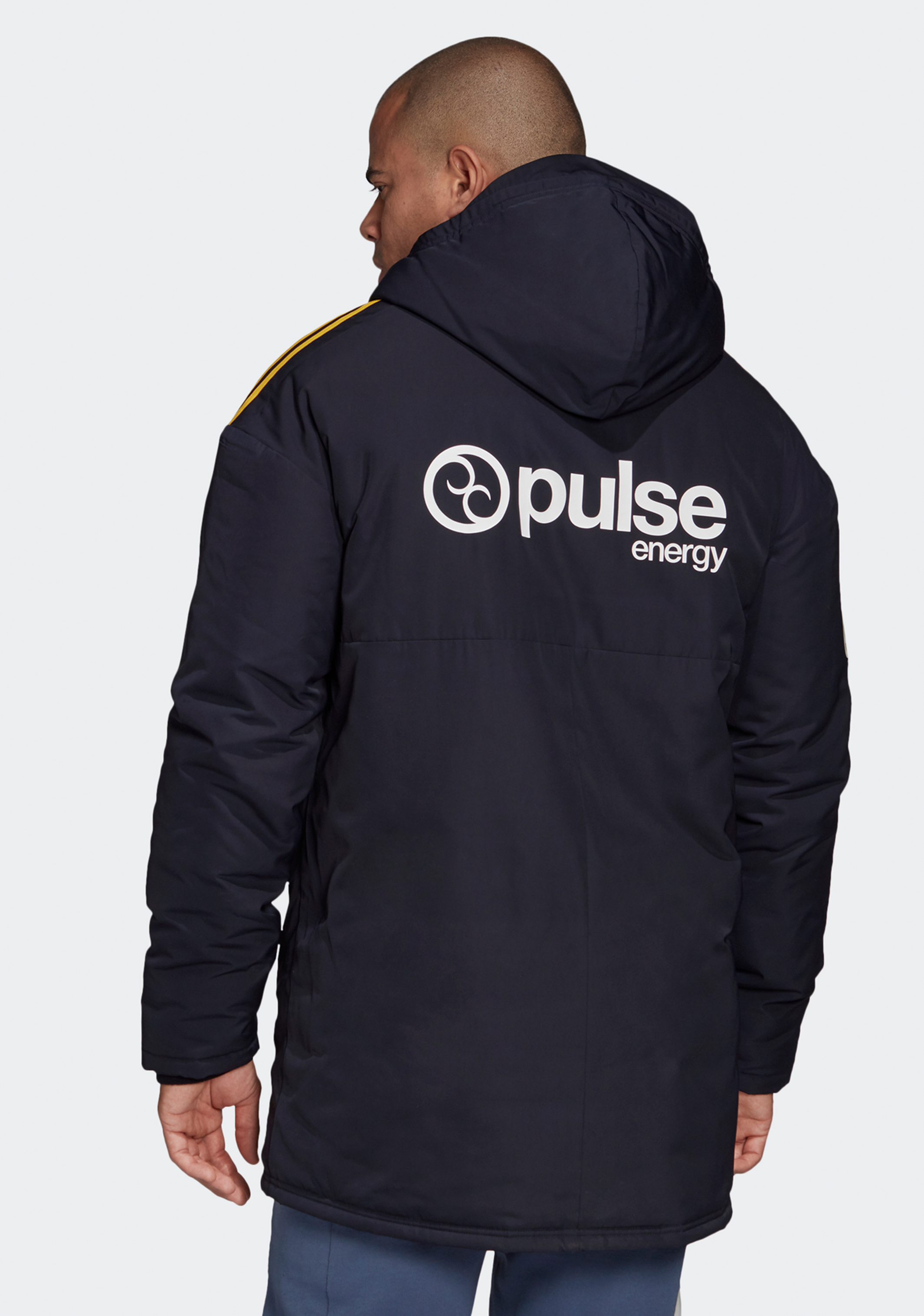 Adidas Men's Highlanders Stadium Parka Coaches Jacket - Waterproof Windbreaker for Outdoor Sports & Casual Wear - Perfect for Football, Running, Hiking & Everyday Use