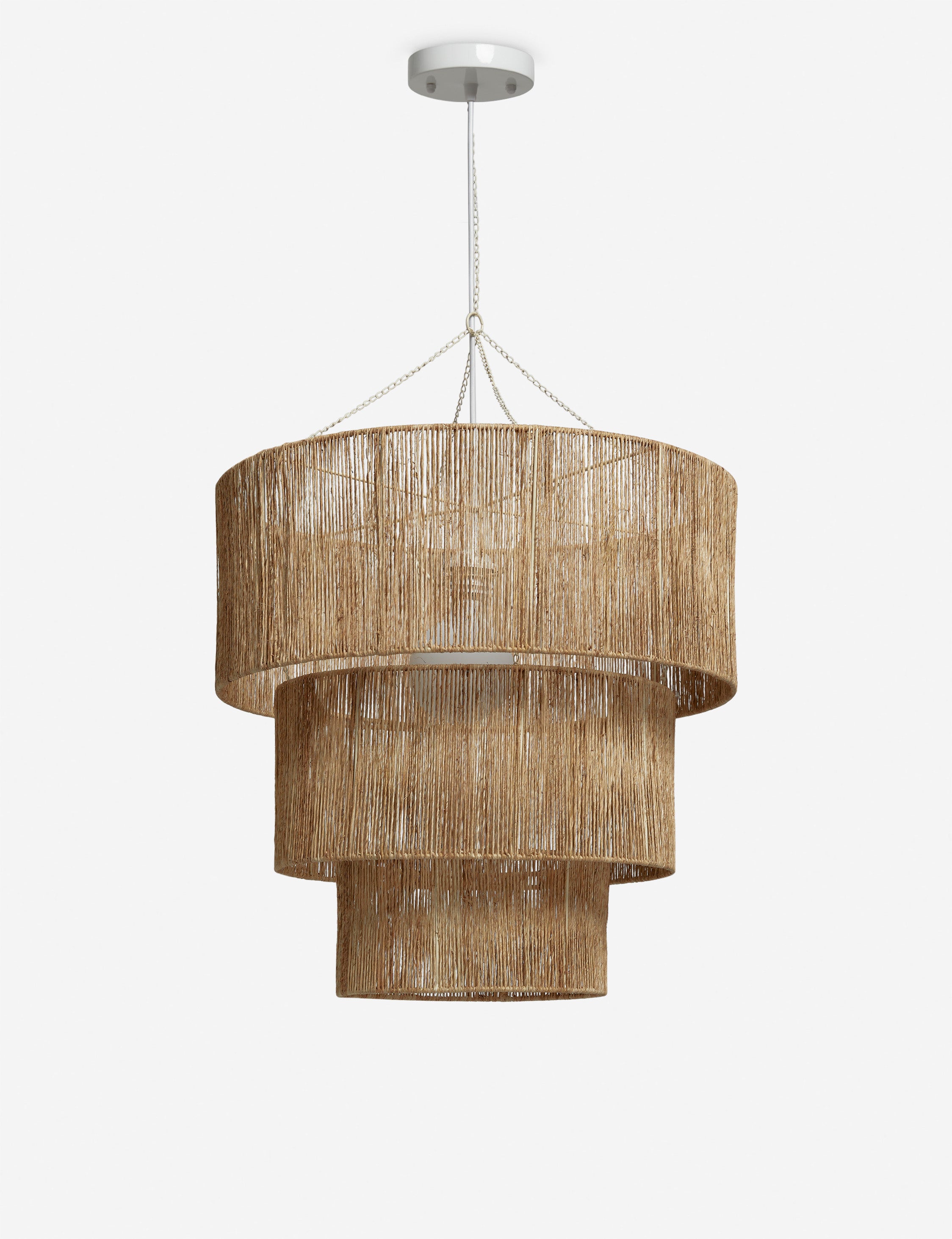 Elegant Chavette Crystal Chandelier - Natural Wood Finish for Dining Room, Bedroom & Living Room Lighting Decor