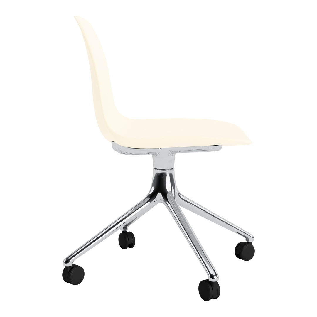 Ergonomic Form Chair with 4-Wheel Swivel Base - Comfortable Office & Home Desk Chair for Work, Study & Gaming