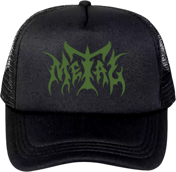 Custom Metal Logo Trucker Hat for Men & Women - Adjustable Snapback Cap for Outdoor, Sports & Casual Wear