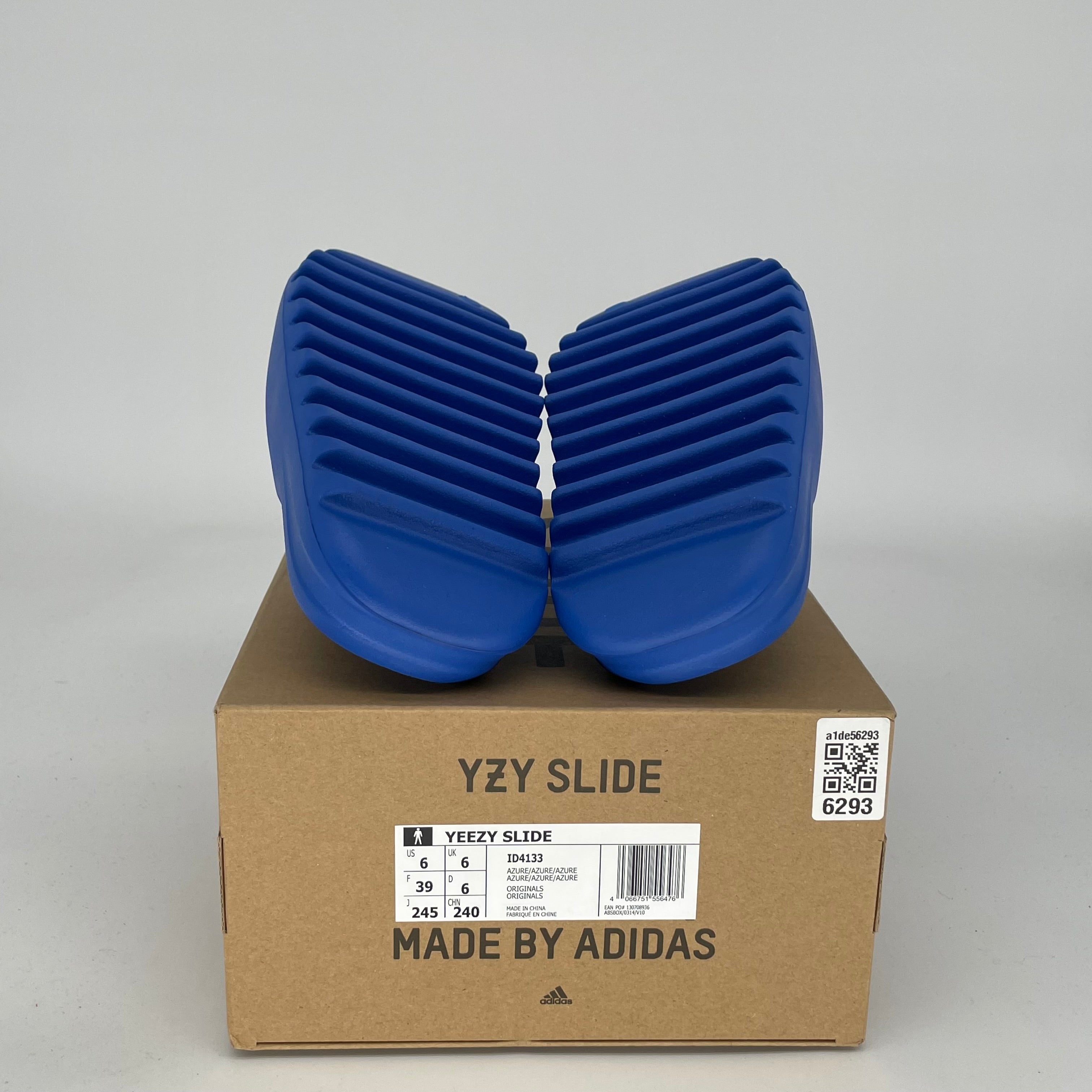 Adidas Yeezy Slide Azure - Size 6 (ID4133) | Comfortable Slides for Men & Women | Perfect for Beach, Pool, Gym & Casual Wear