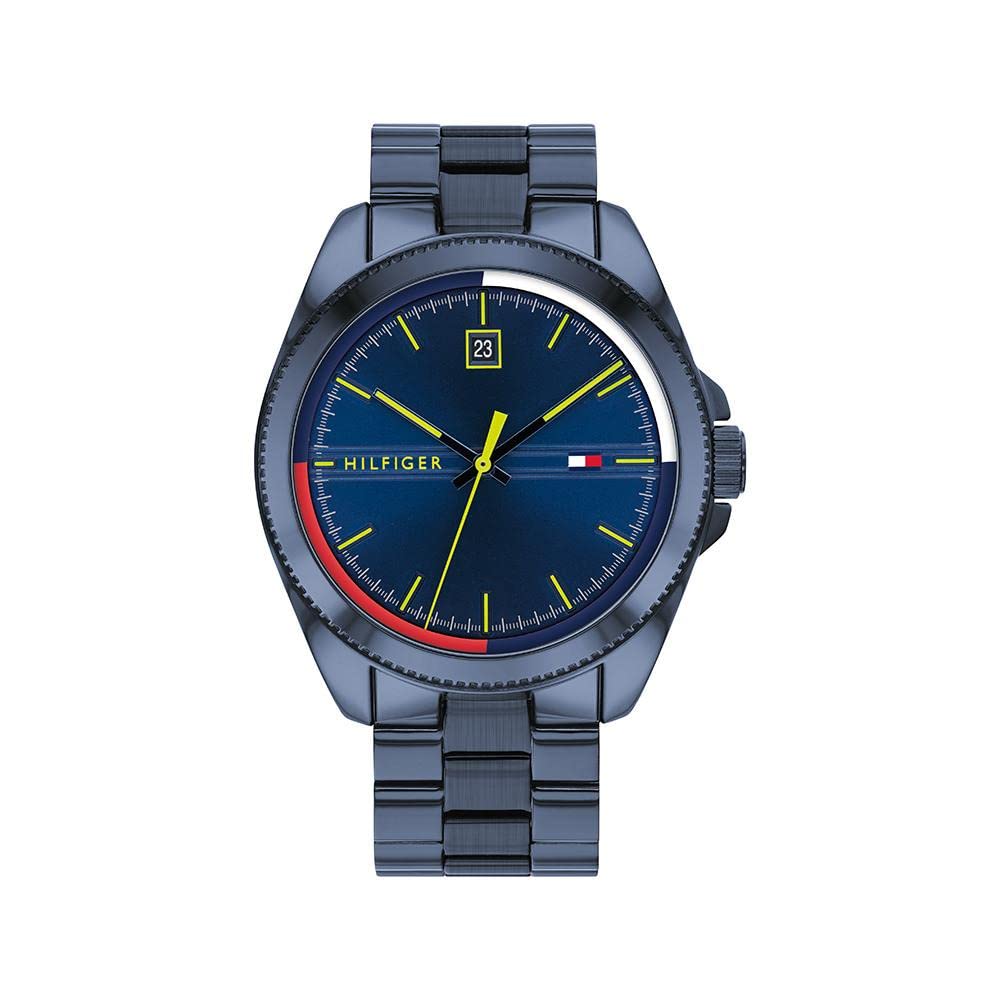 Tommy Hilfiger Men's Stainless Steel Quartz Watch - Water Resistant, Date Display - Perfect for Business, Casual & Formal Wear