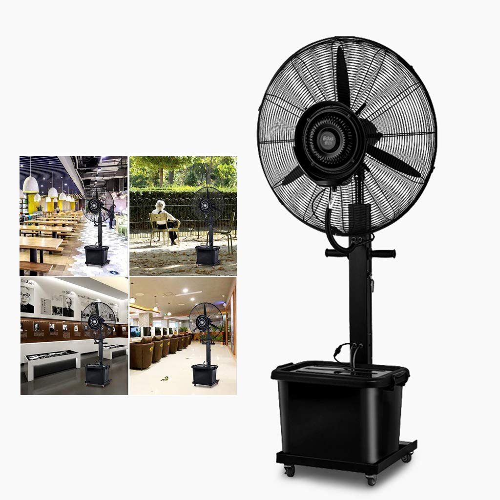 Quiet Stand Fan with 3 Speed Modes & 80° Oscillation - Adjustable Height & Pivoting Head - Ideal for Home, Office, Bedroom Cooling - Perfect for Summer, Workspaces & Nighttime Use