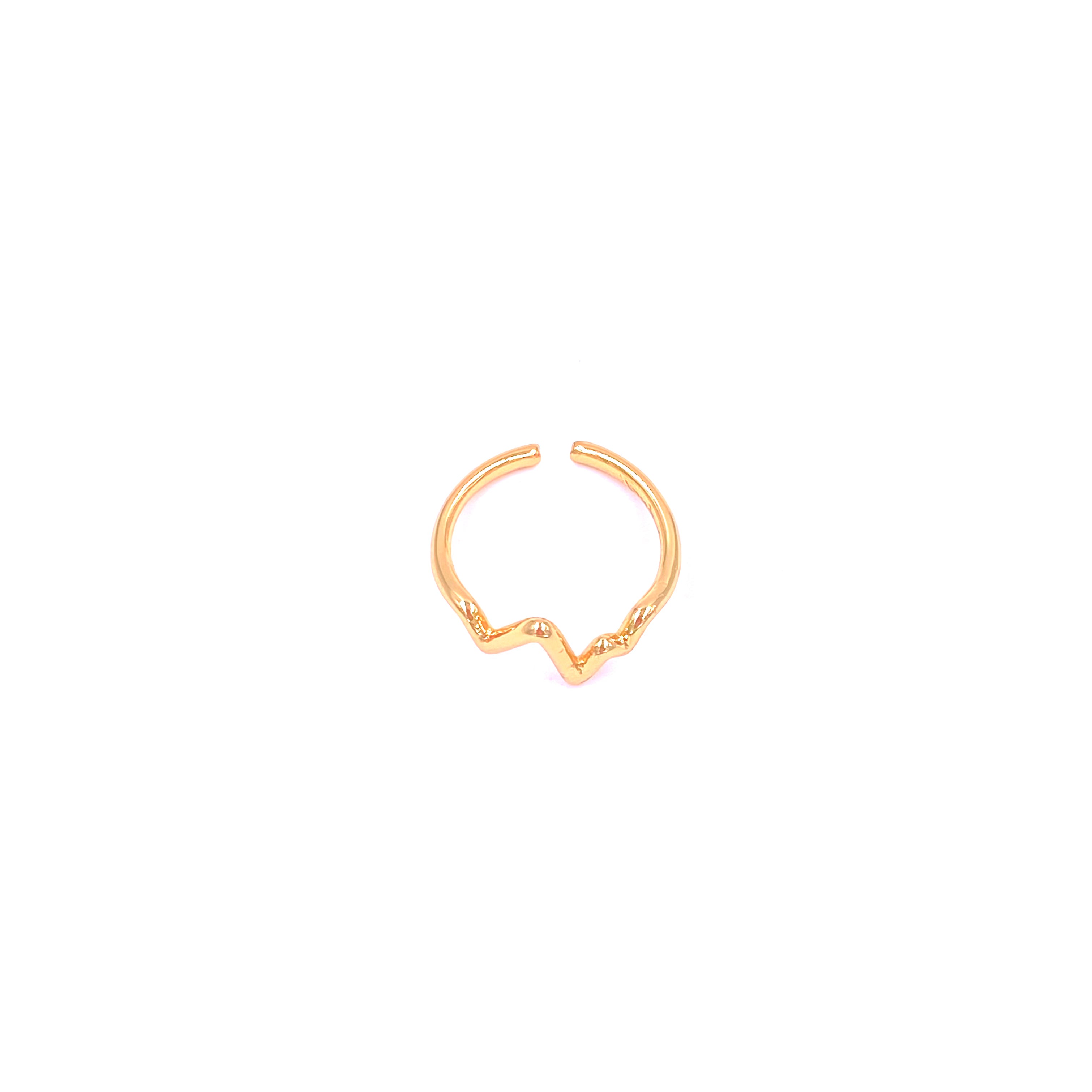 Ashley Gold Stainless Steel Adjustable Angle Band - 18K Gold Plated Jewelry for Women, Perfect for Bracelets, Watches & Fashion Accessories