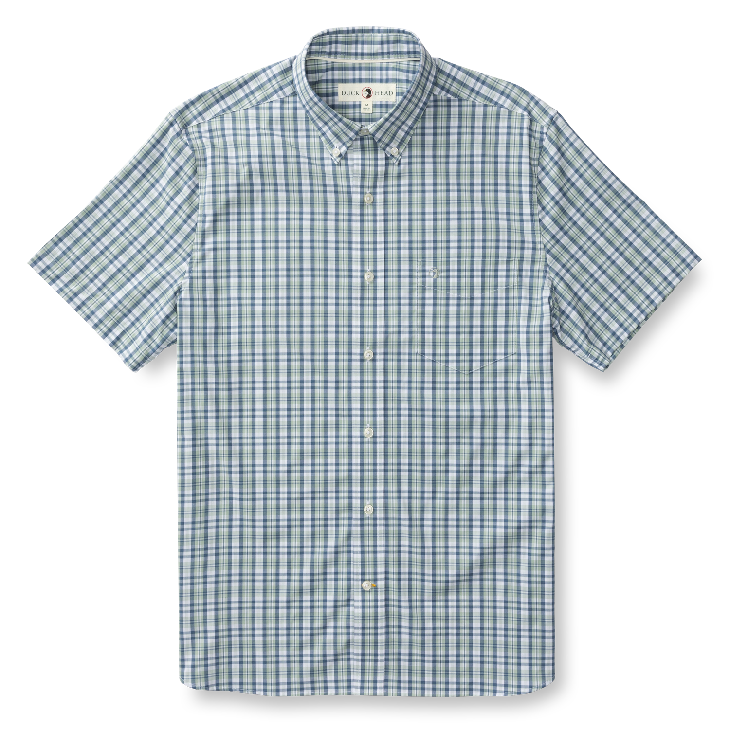 Performance Poplin Sport Shirt - Cobble Plaid | Men's Breathable Button Down Shirt for Golf, Business Casual & Outdoor Activities