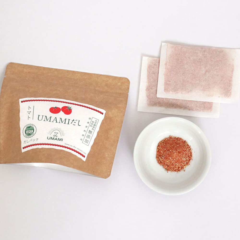 Premium Japanese Dashi Packet - Tomato Dashi Broth Soup Stock | Vegan, MSG-Free | 7g x 5 Pack | Authentic Umami Flavor | Perfect for Ramen, Miso Soup & Vegan Cooking