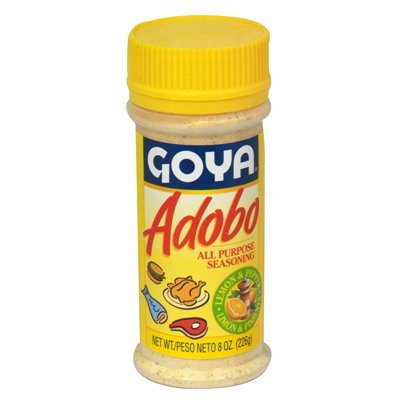 Goya Adobo Seasoning with Lemon & Pepper 8oz (2-Pack) - Authentic Latin Spice Blend for Chicken, Pork & Seafood | Perfect for Grilling, Marinating & Everyday Cooking