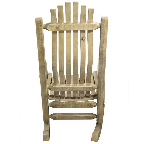 Homestead Adult Rocker Chair - Comfortable Wooden Rocking Chair for Living Room, Nursery & Porch - Perfect for Relaxing, Nursing & Reading