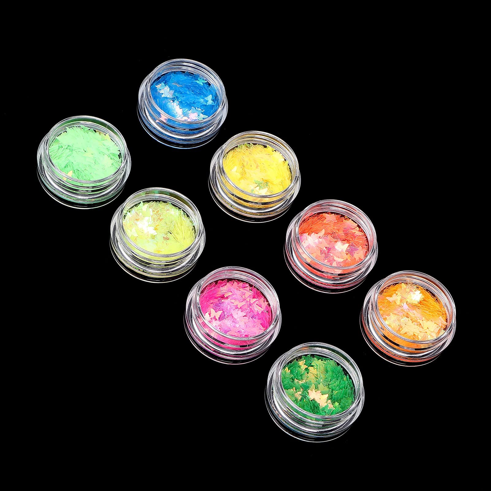 8 Boxes Nail Glitter Sequins & Flakes - DIY Nail Art Accessories for Women, Home & Salon Use | Perfect for Manicure, Pedicure & Nail Decoration