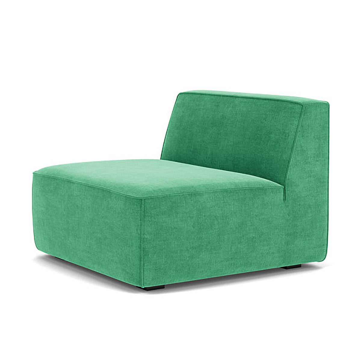 Modern Dane Fabric 1-Seater Modular Armless Sofa - Perfect for Small Spaces, Apartments & Contemporary Living Rooms