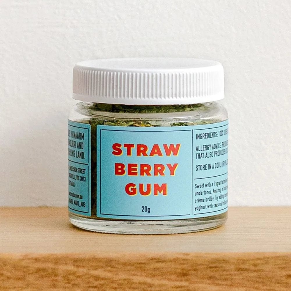 Premium Mabu Mabu Strawberry Gum Spices - 20g All-Natural Australian Bush Food | Perfect for Baking, Cocktails & Unique Gift Ideas