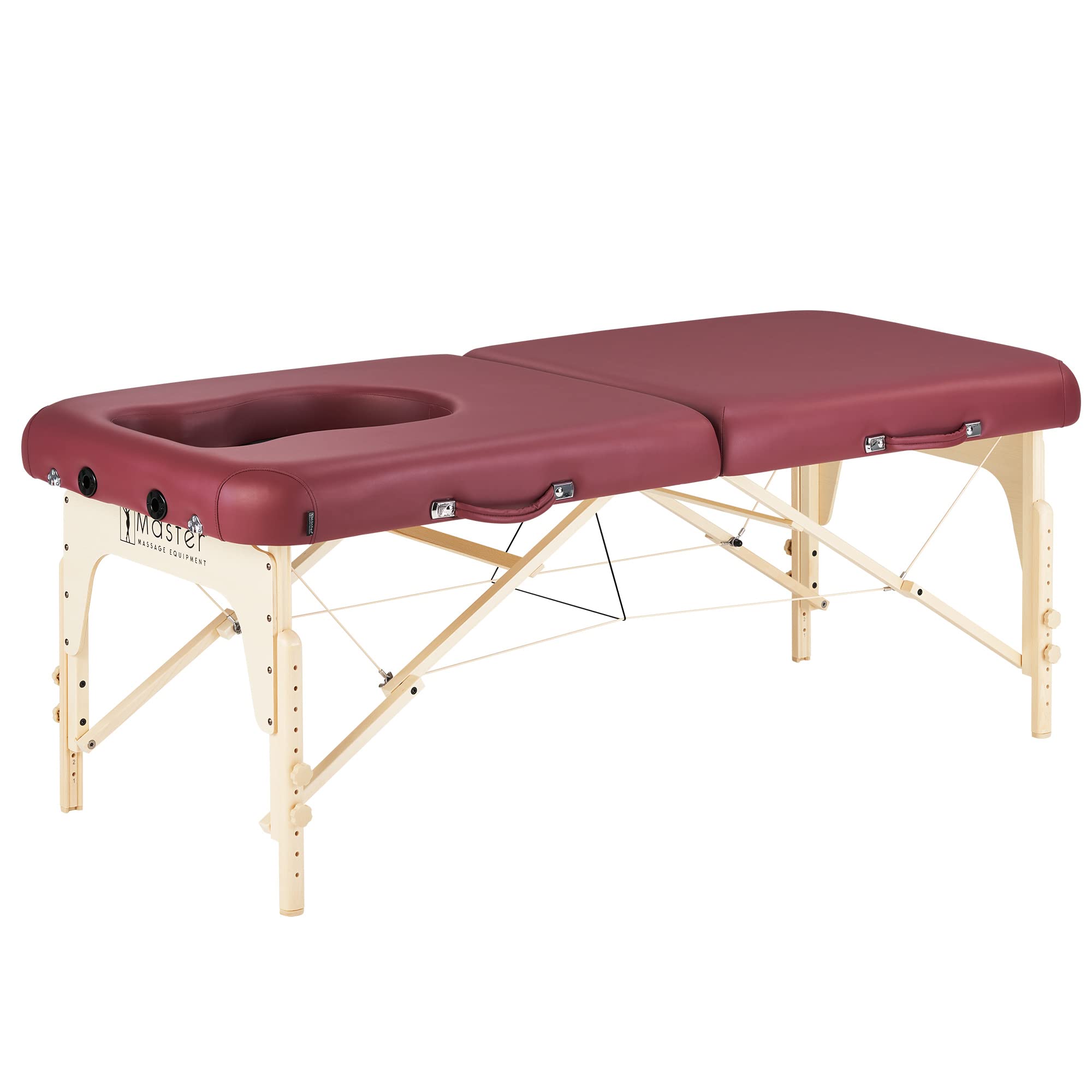 30'' Eva Portable Pregnancy Massage Table for Women & Plus Size Clients - Spa Salon Facial Bed for Pregnant Women - Multi-Functional Massage Table (Burgundy) - Perfect for Home Use, Professional Spas & Prenatal Care