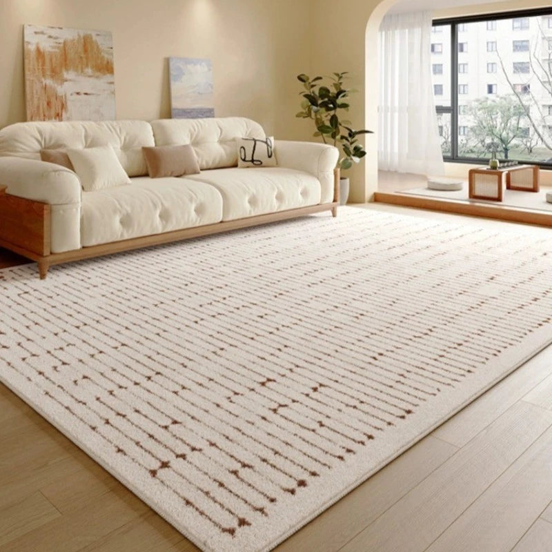 Selah UltraGuard Comfort Plush Geometric Velvet Area Rug - Soft Non-Slip Living Room Rug for Bedroom, Nursery & Home Decor
