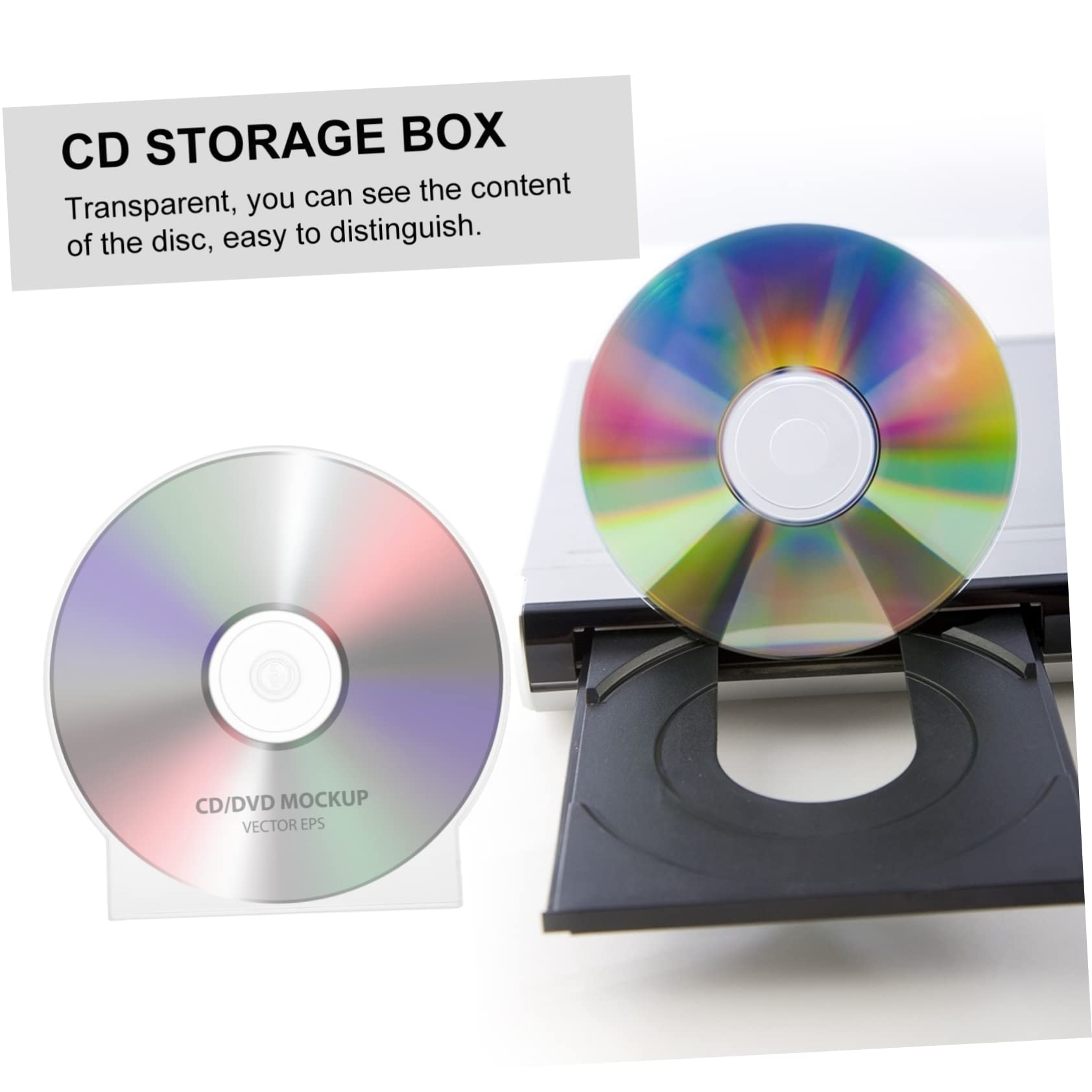 BESTonZON 40-Pack White CD Jewel Cases - Durable Plastic CD Storage Containers for Music, Movies, and Data Discs - Perfect for Home, Office, and Studio Organization