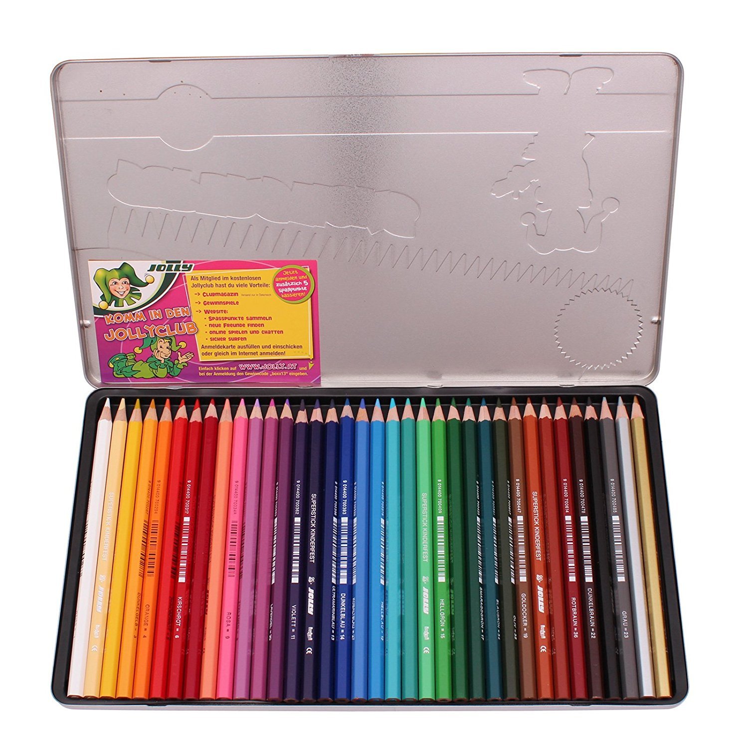 Premium European Colored Pencils Set of 36 - Vibrant Artist Pencils with Metal Tin Case for Adults & Kids - Ideal for Sketching, Drawing & Coloring Books | Art Supplies for School, Office & Home Creativity
