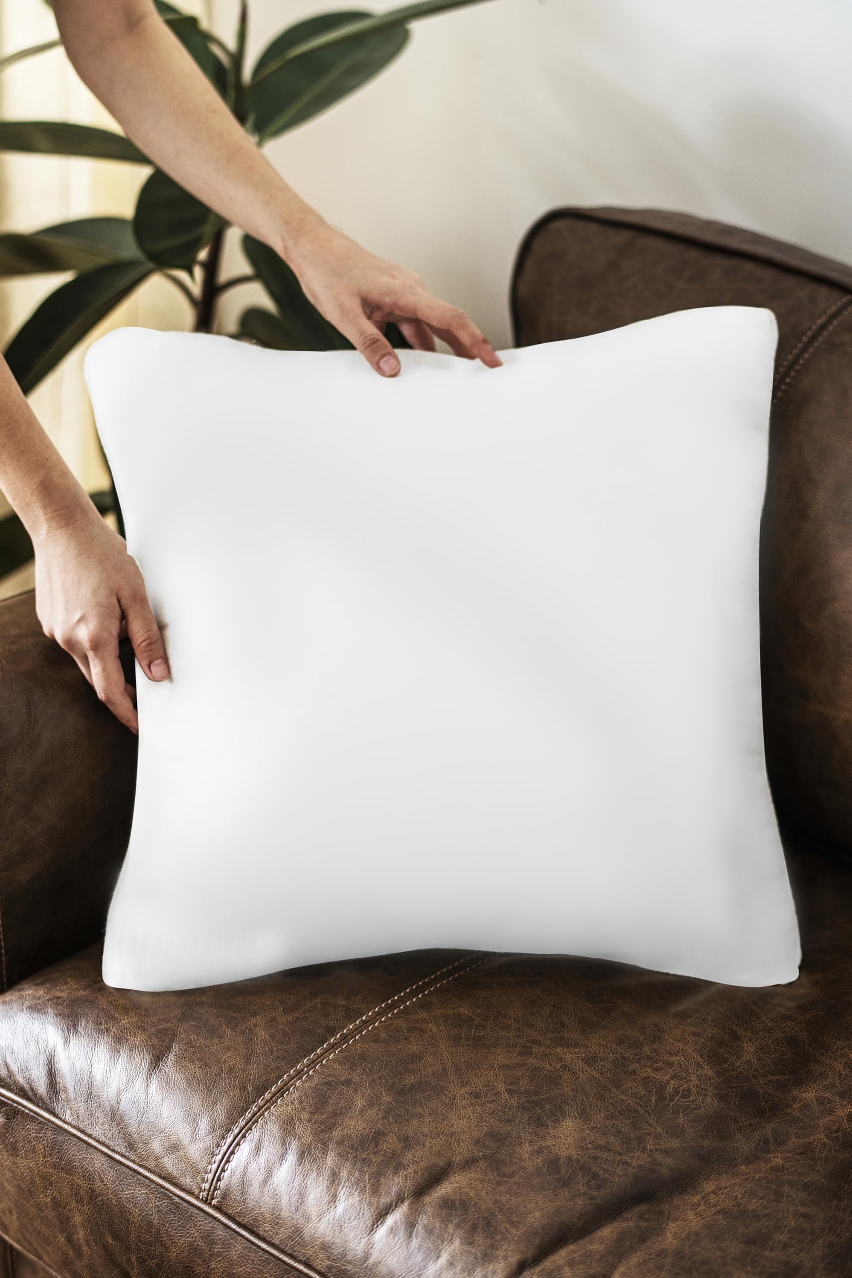 ZUPERIA 26x26 Inch Throw Pillows (Pack of 2) - Premium Down Alternative Filled Decorative Pillow Inserts for Sofa, Bed & Living Room - Soft & Cozy Home Decor for Relaxing on Couch or Enhancing Bedroom Style