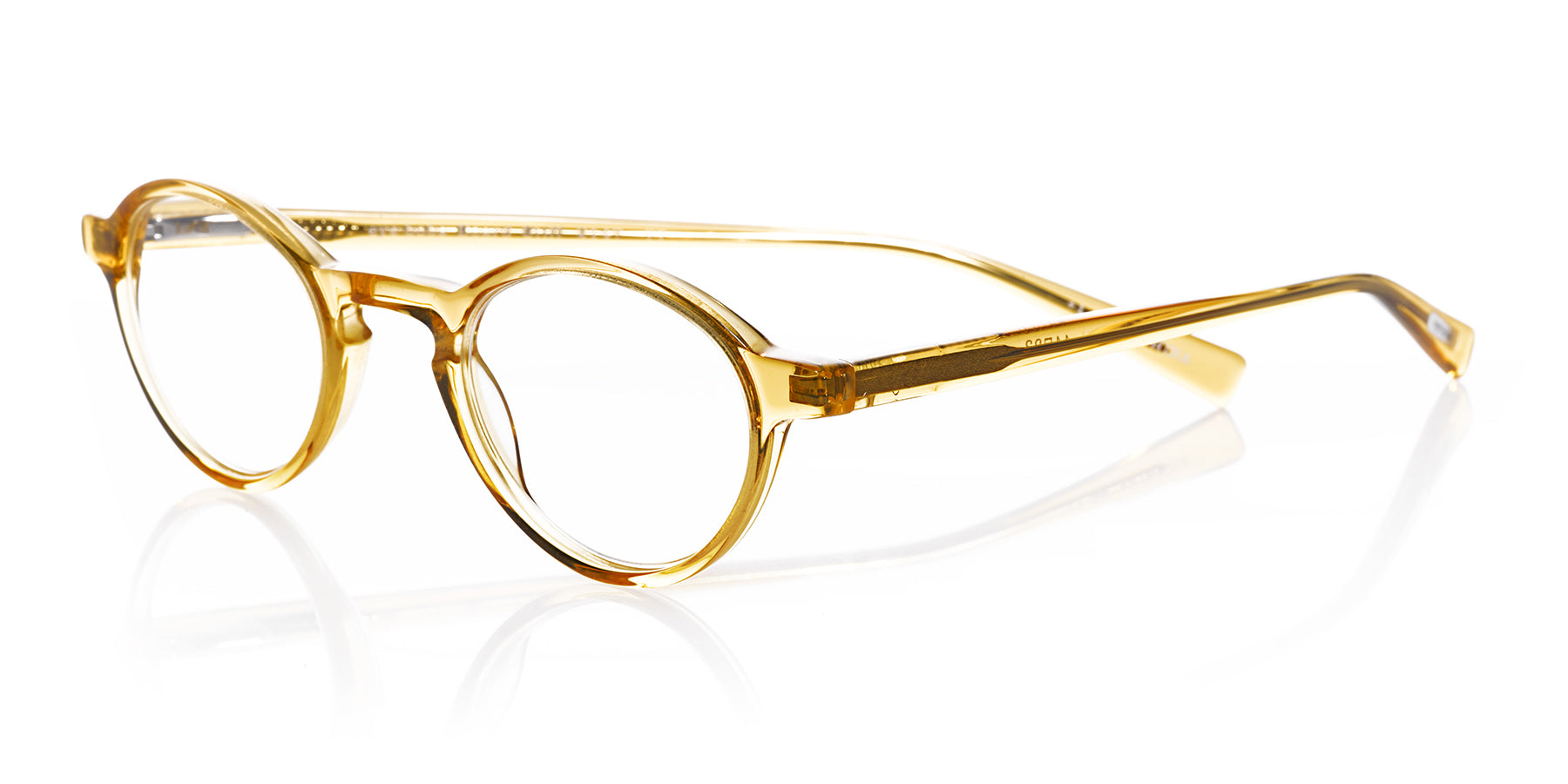 Board Stiff Narrow Color 77 Orange Crystal Front and Temples - Stylish Eyeglass Frames for Men & Women | Perfect for Reading, Work, and Everyday Wear