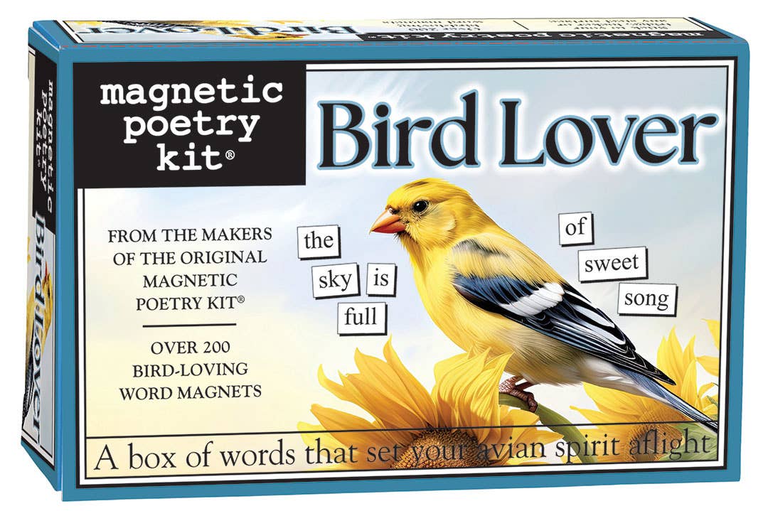 Bird Lover Magnetic Poetry Kit - Creative Fridge Magnets for Poetry Writing, Gift for Bird Enthusiasts - Perfect for Home Decor, Classroom Activities & Romantic Messages