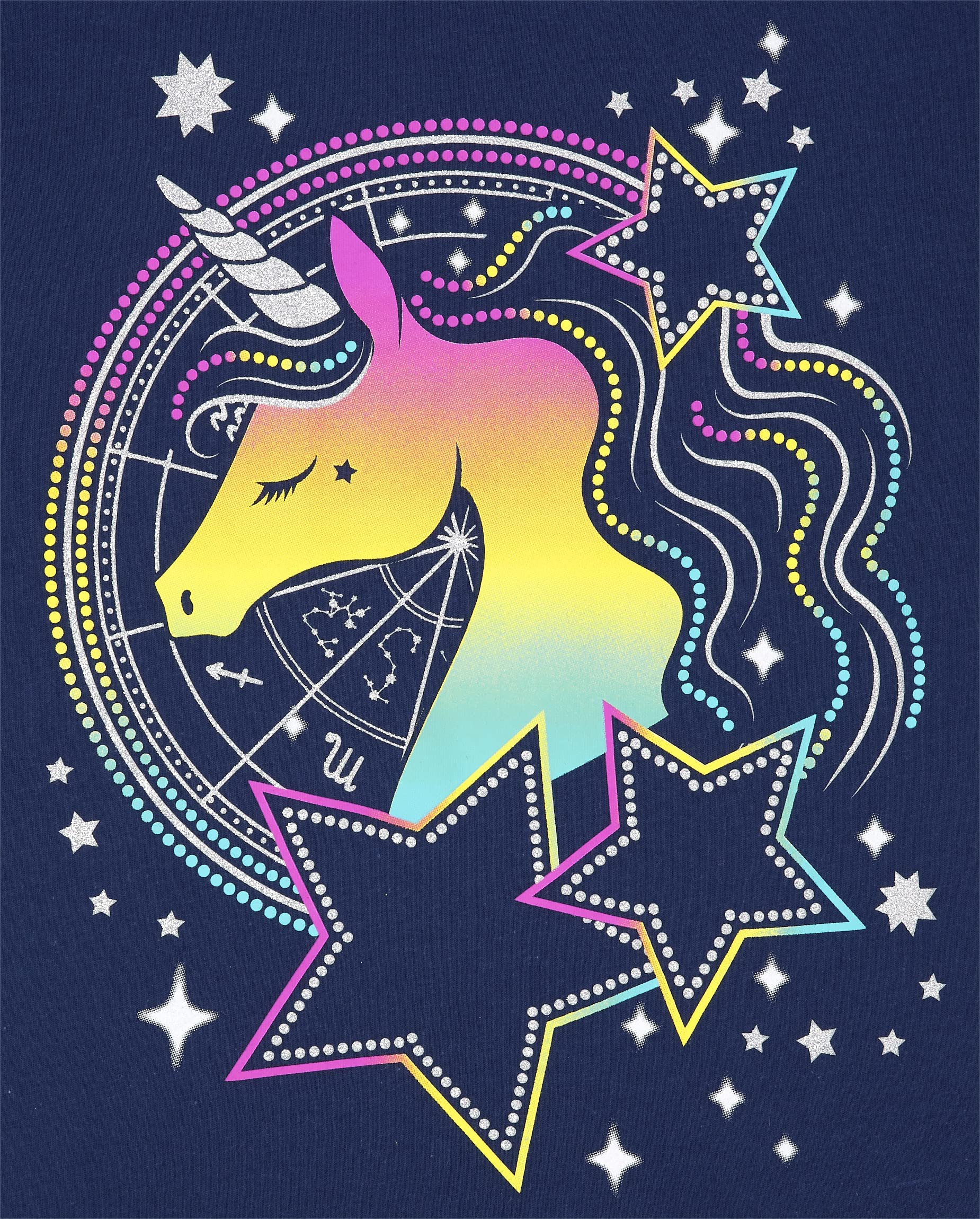The Children's Place Girls' Unicorn Short Sleeve Graphic T-Shirts - 3 Pack | Cute Kids Casual Tees for School, Playdates & Birthday Parties