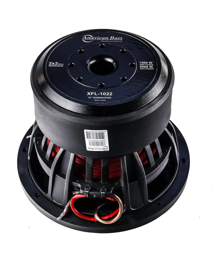 American Bass XFL 10 Inch 1000W RMS Car Subwoofer - Powerful Bass for Car Audio Systems & Music Lovers