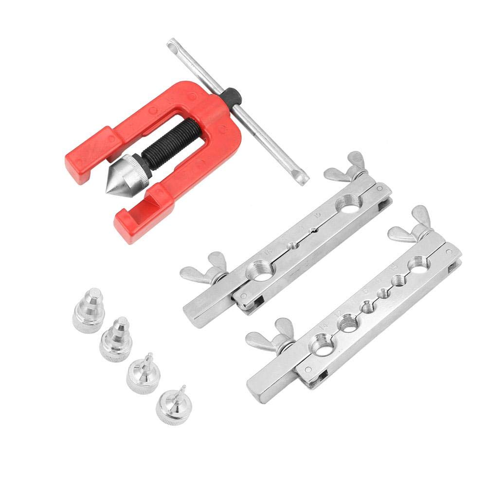 Professional 3-16mm Manual Pipe Flaring Tool Kit with Copper Heads - Tube Expander & Swaging Kit for HVAC, Plumbing & Automotive Repair (Ideal for Copper, Aluminum & Steel Pipes)