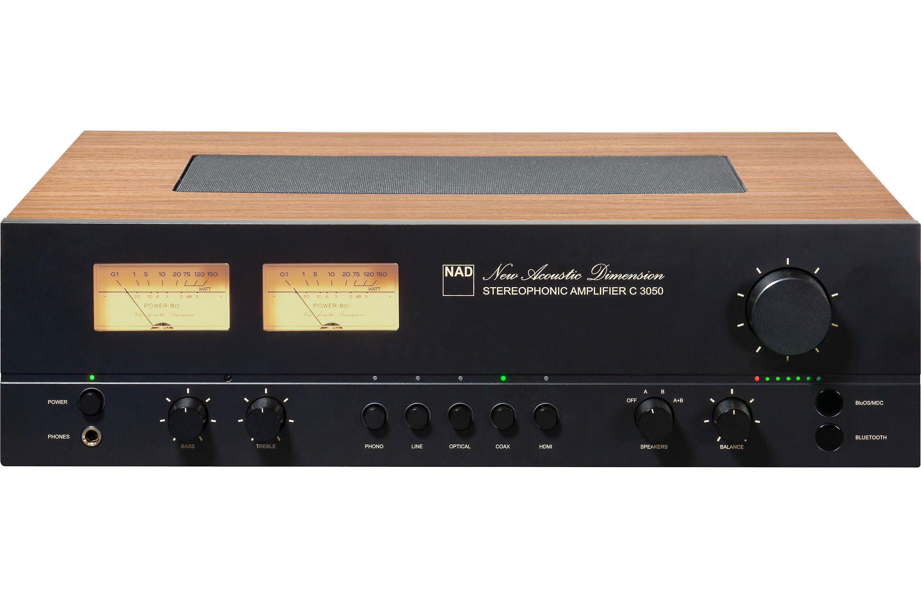 NAD C 3050 BluOS D Stereo Integrated Amplifier with DAC, Bluetooth & Built-in BluOS Module - Perfect for Home Audio & Hi-Fi Music Systems