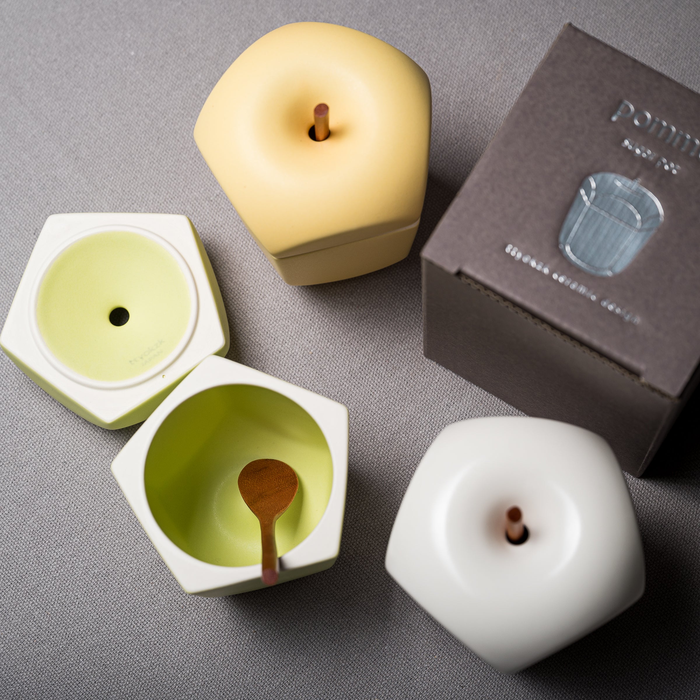 Apple Sugar Pot - 3 Colors for Coffee, Tea & Desserts | Stylish Kitchen Storage Container