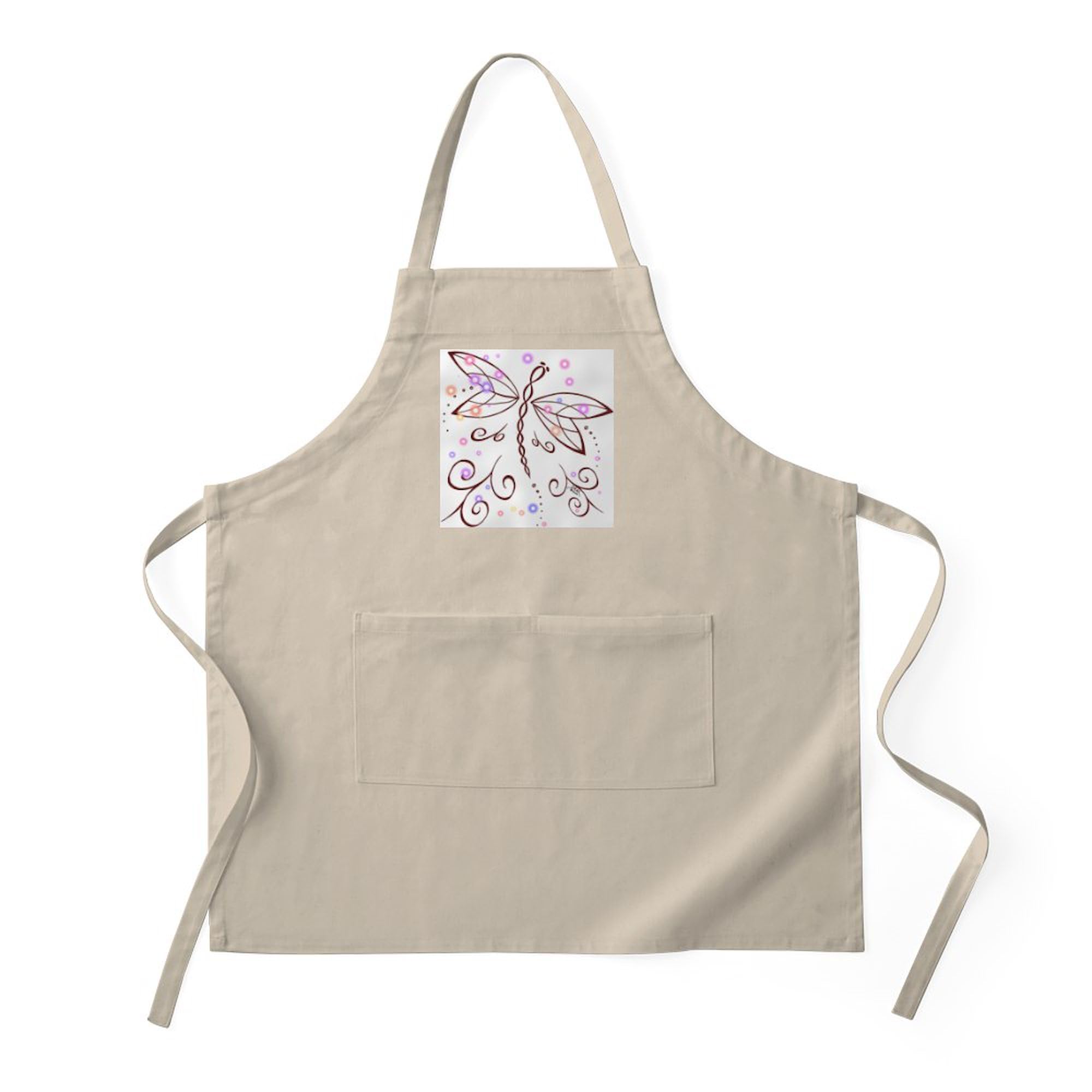 Dragonfly Daydream Kitchen Apron with Pockets - Adjustable Grilling & Baking Apron for Cooking, BBQ, Hosting - Perfect Gift for Chefs & Home Cooks