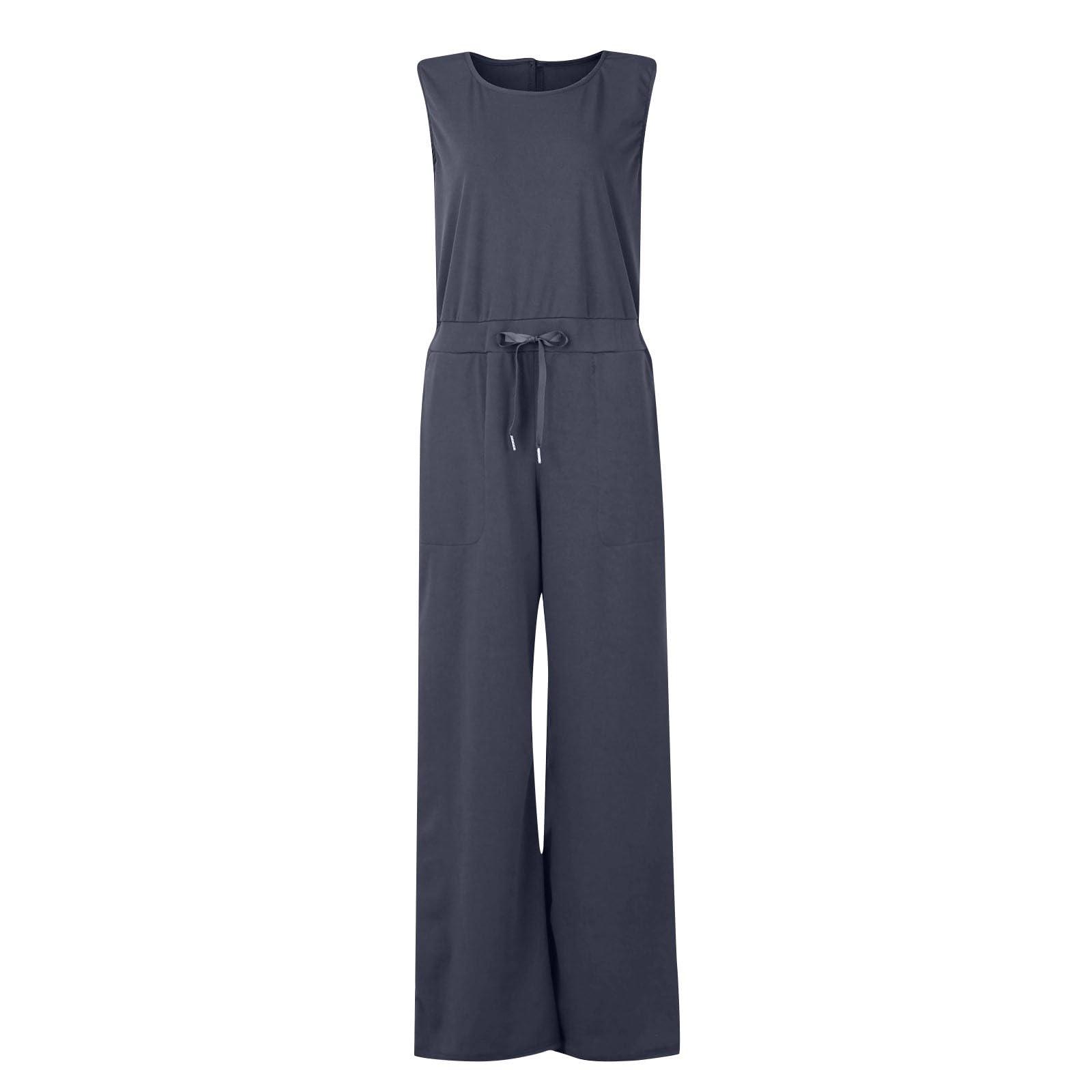 Trendy Y2K Women's Jumpsuits & Rompers - Summer Casual Plus Size Overalls with Tank Tops (Dark Blue, XL) | Lounge Wear, Street Fashion & Vacation Outfits