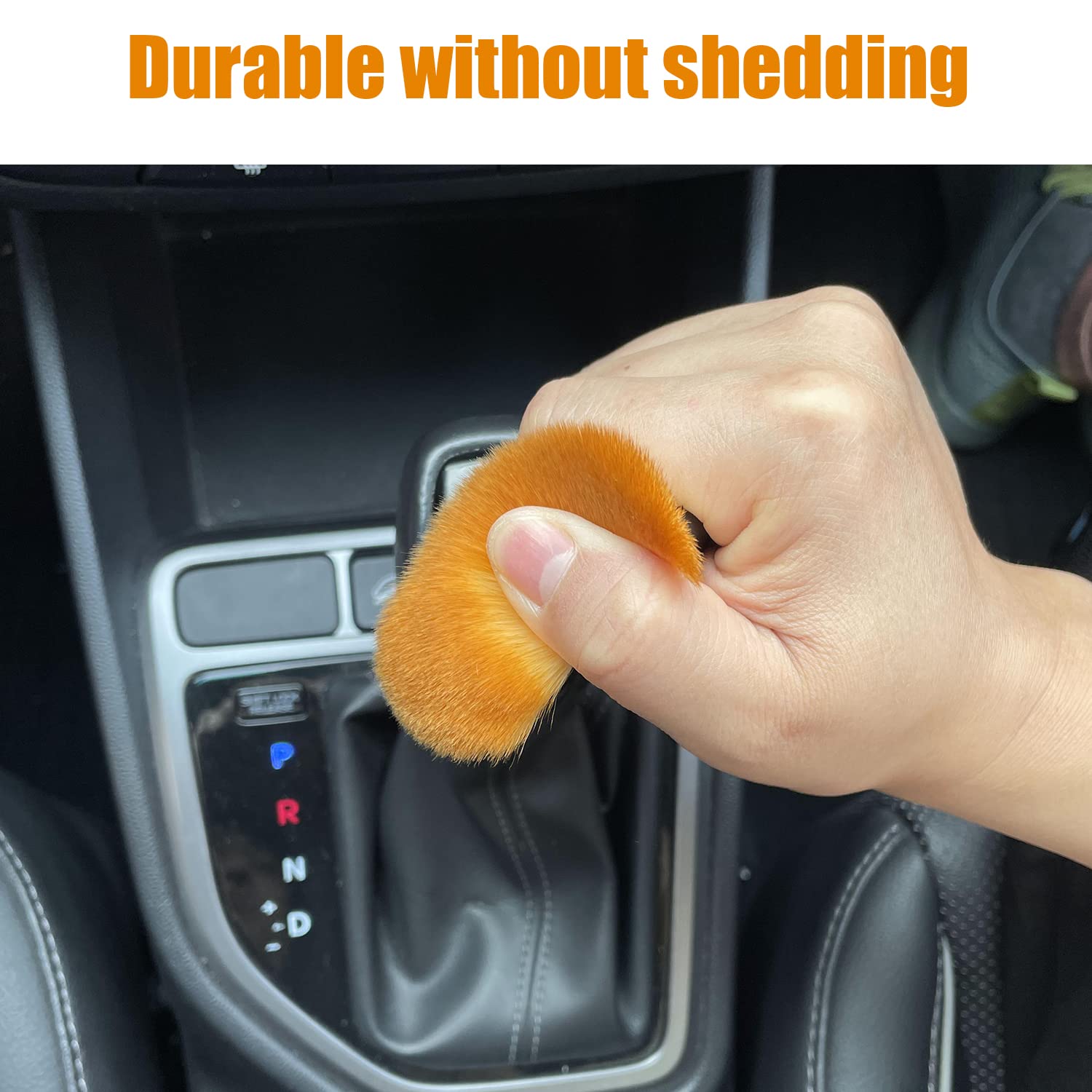Premium Car Detailing Brush Kit - Soft Bristle Interior Cleaning Brush for Cars, Home, Office & Keyboard - Universal Multi-Purpose Cleaning Tool with White Handle (1PC) - Perfect for Detailing Vehicles, Dusting Electronics & Household Cleaning