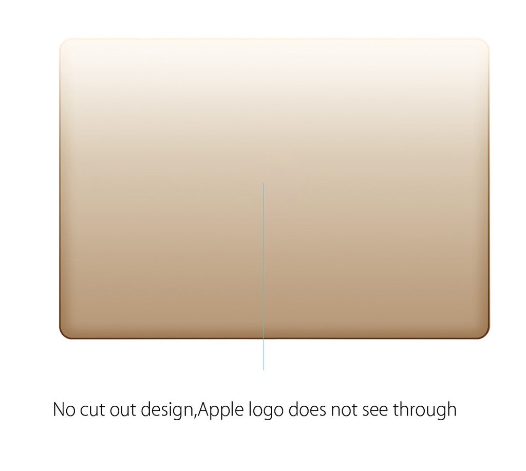 UESWILL 3-in-1 Matte Hard Shell Case Cover for MacBook 12 inch Retina Display A1534 - Includes Keyboard Cover & Screen Protector in Gold | Perfect for Work, Travel & School Protection