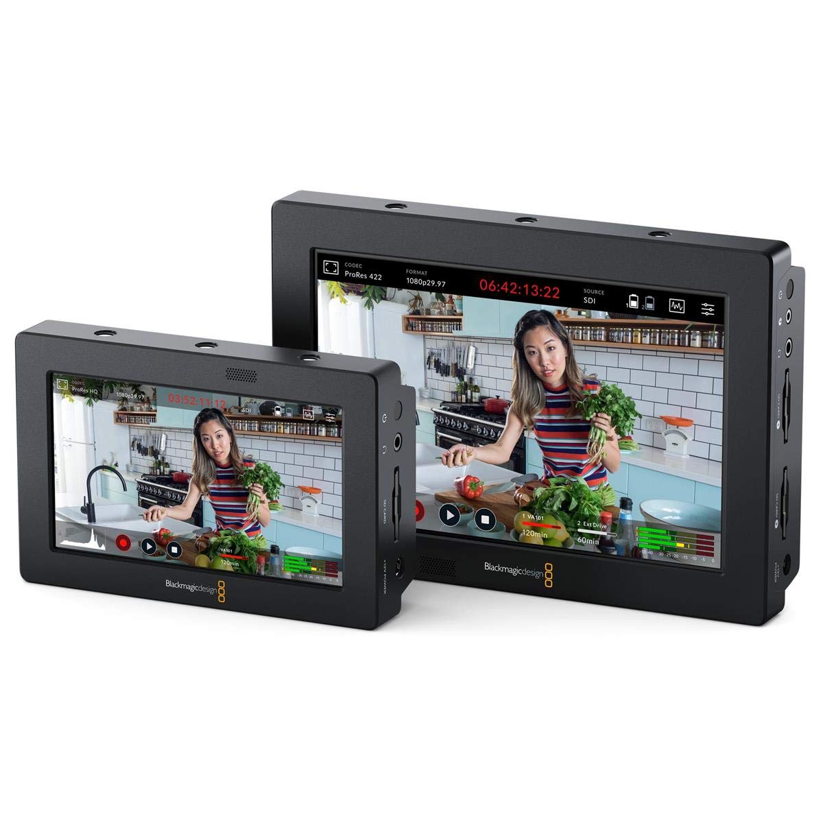 Blackmagic Design Video Assist 3G 5 Inch FHD LCD Recorder Monitor with Four Built-In Scopes & 270MB Memory for ProRes Recording - Professional Video Production, Film Making & Live Streaming Equipment