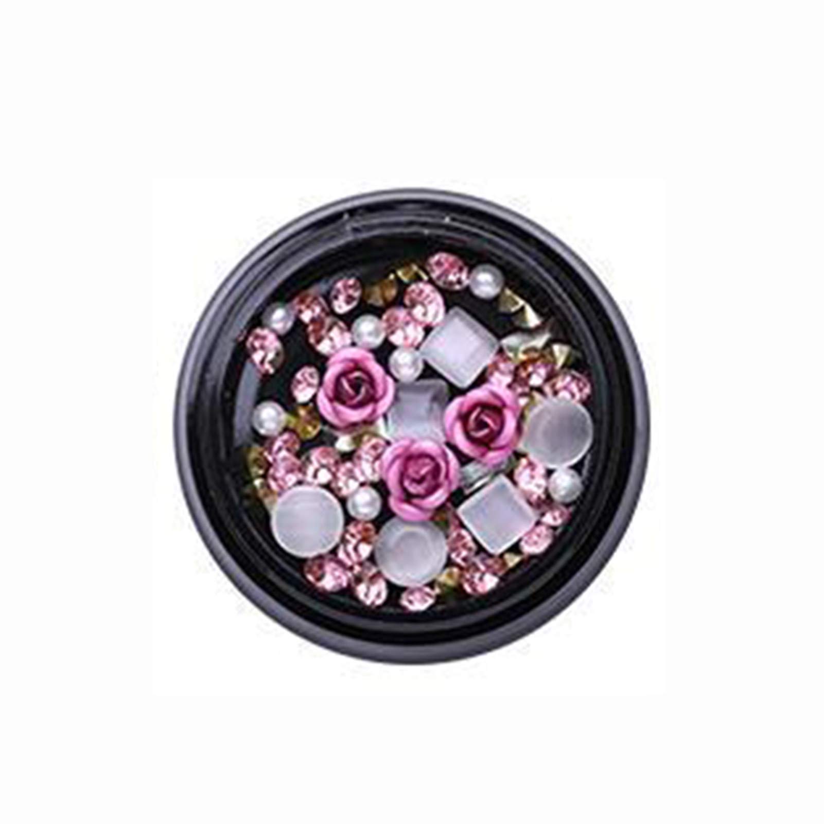 3D Rhinestone Nail Art Decals - Exquisite DIY Nail Decorations with Sequins for Nail Salon & Home Manicure | Perfect for Wedding, Party, and Special Occasion Nail Designs