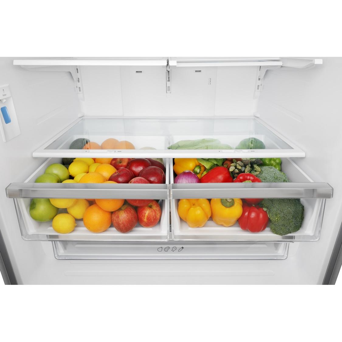 Hisense 36-Inch 26.6 cu. ft. French Door Refrigerator with Bottom Freezer - Energy Efficient, Stainless Steel Finish - Perfect for Large Families & Open Kitchen Designs