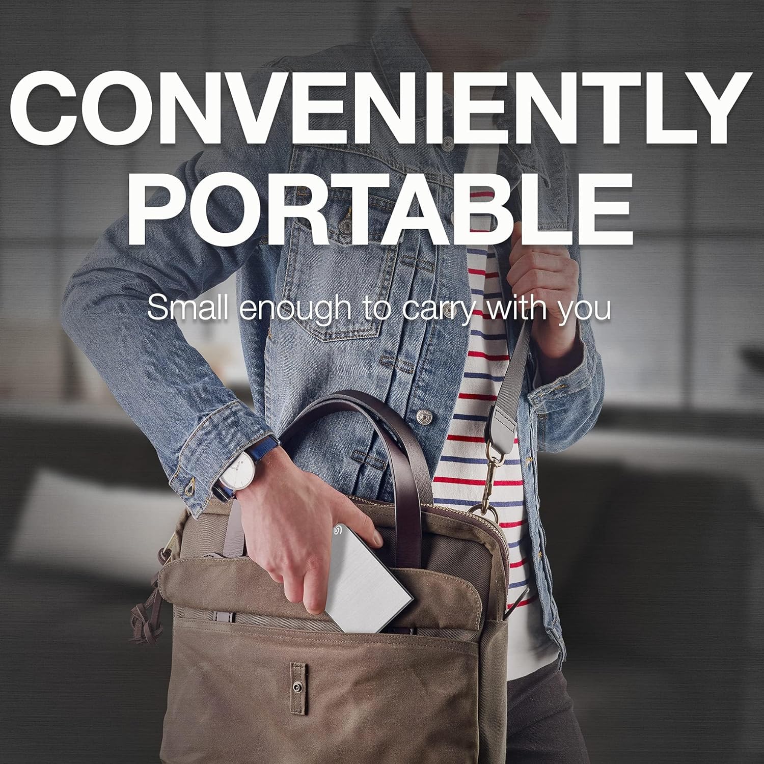 Seagate One Touch 5TB Portable External Hard Drive with Password Protection & Hardware Encryption - USB 3.0 for PC, Mac & Laptop - Backup Storage for Photos, Videos, Music & Work Files (STKZ5000400) - Black