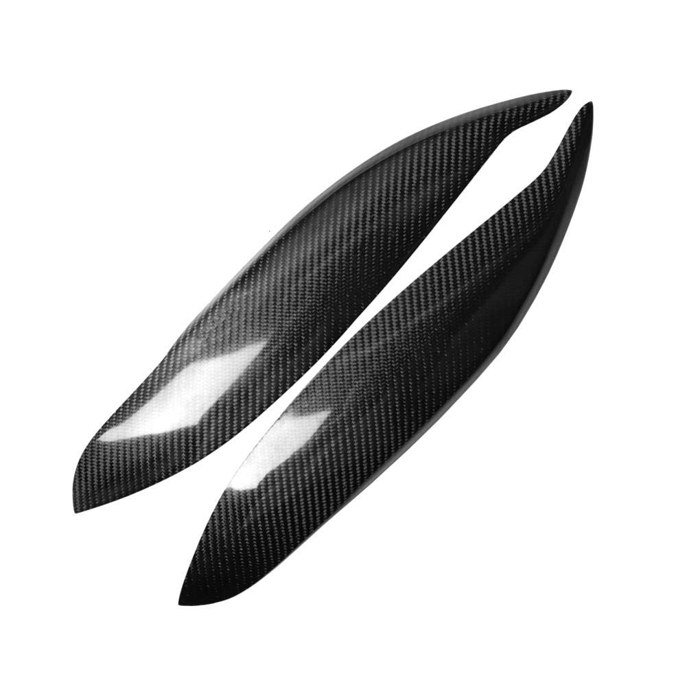 ASHDelk Carbon Fiber Headlight Cover Eyelid for Honda Civic EK EK9 (1999-2000) - JDM Style Eyebrow Trim & Eye Lids Modification Sticker - Upgrade Your Ride for Sporty Look & Night Driving Protection