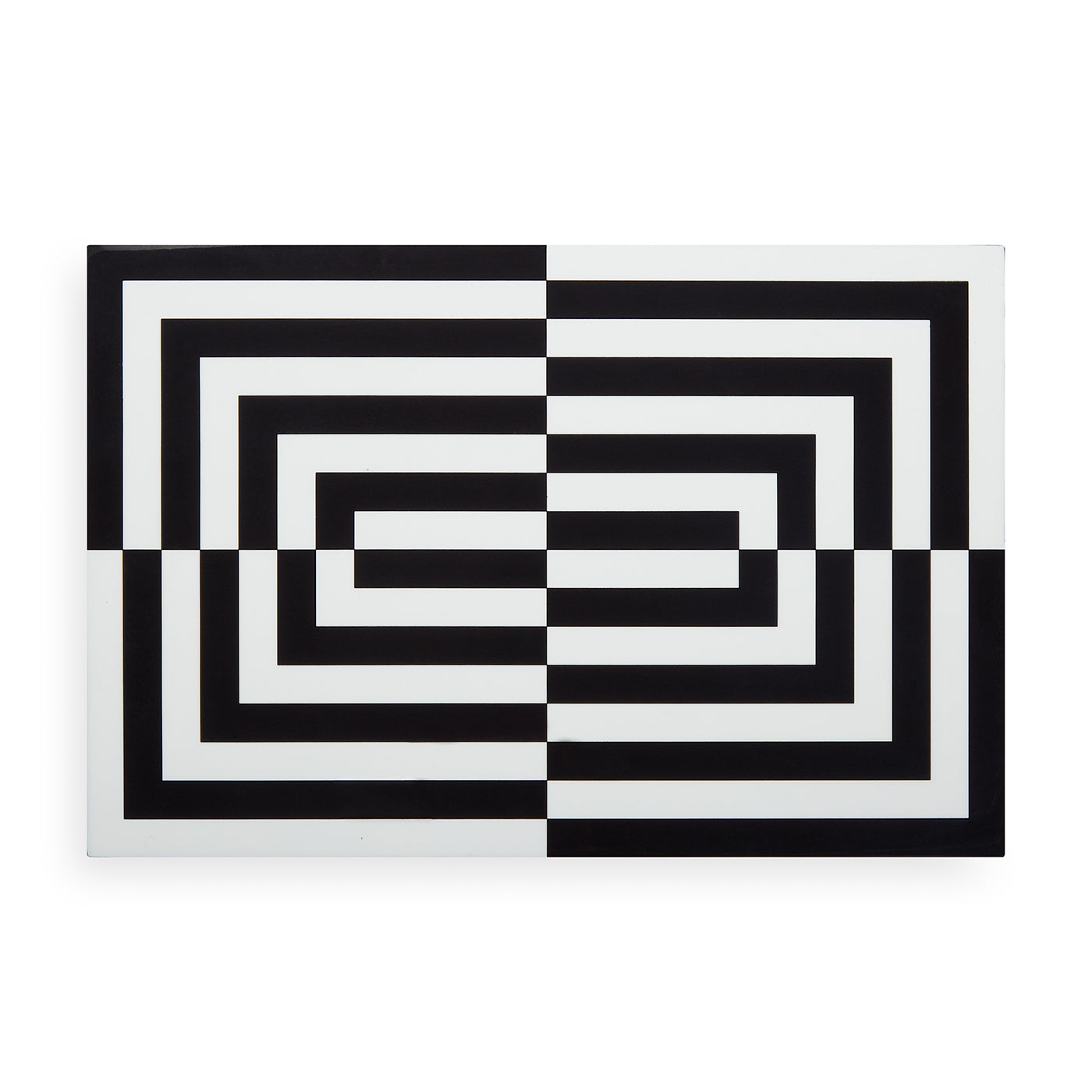 Large Op Art Lacquer Box - Modern Geometric Decorative Storage Box for Jewelry, Makeup & Home Decor - Perfect for Gift Giving & Organizing