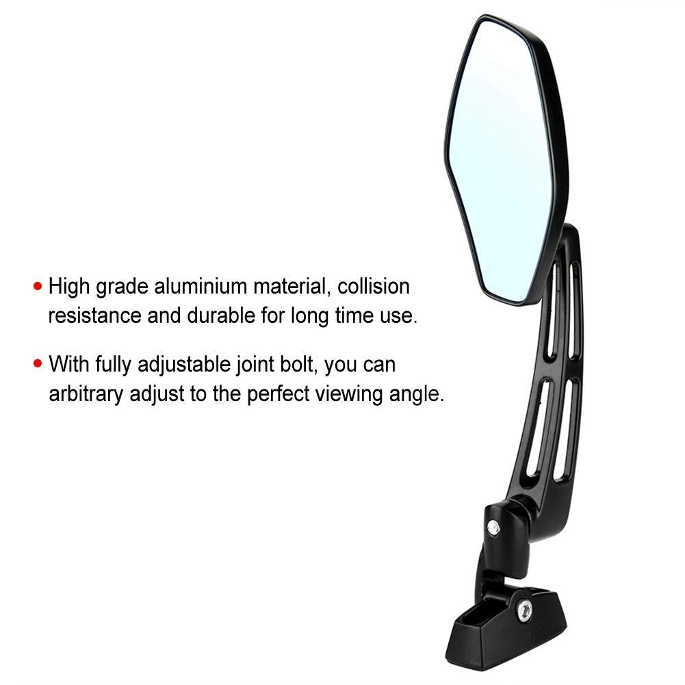 2Pcs Motorcycle Racing Rearview Side Mirrors - Universal Fit for Suzuki & Other Bikes | Durable Adjustable Safety Mirrors for Street & Off-Road Riding
