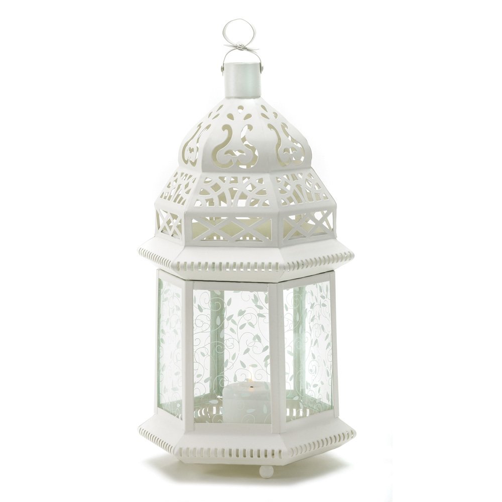 Tall Ivory Vines Candle Gazebo - Elegant White Decorative Candle Holder for Weddings, Home Decor & Romantic Ambiance