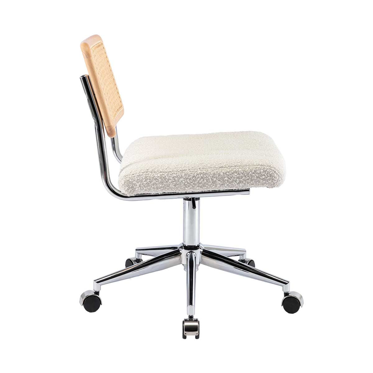 Blake Boucle Office Chair - Ergonomic Modern Desk Chair for Home & Office - Comfortable Upholstered Executive Chair with Adjustable Height - Perfect for Work, Study & Gaming