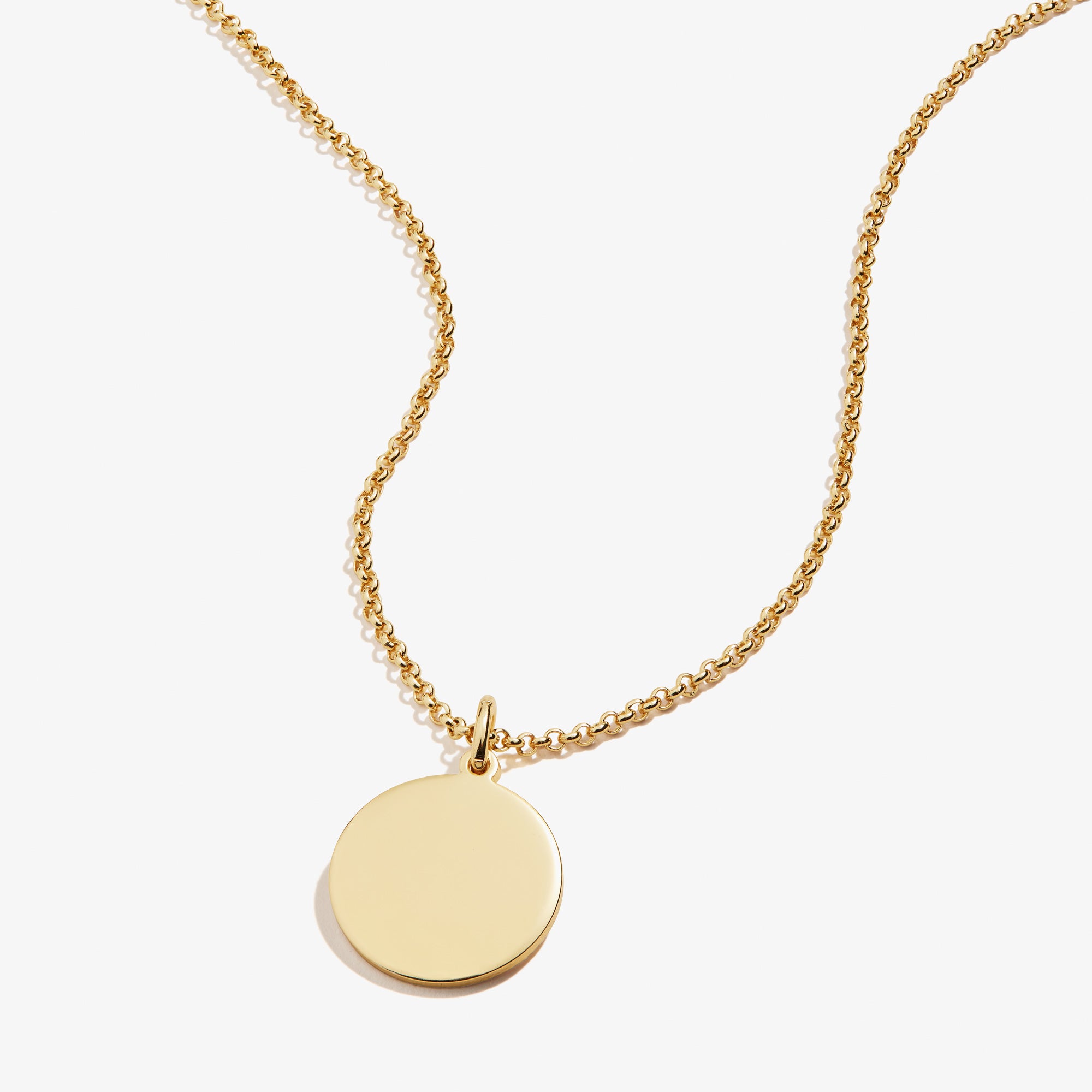 Elegant Circle Charm Necklace - 21 Inch Gold Plated Stainless Steel Jewelry for Women - Perfect for Everyday Wear, Date Nights & Gifts