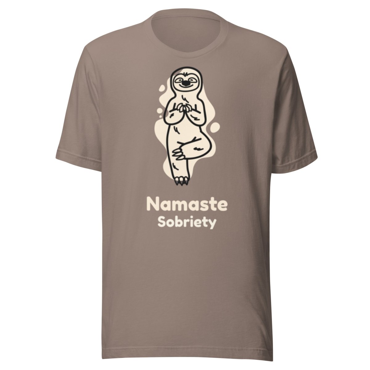 Namaste Sobriety Tranquility Sloth Unisex T-Shirt - Yoga Meditation & Mindfulness Apparel for Men and Women