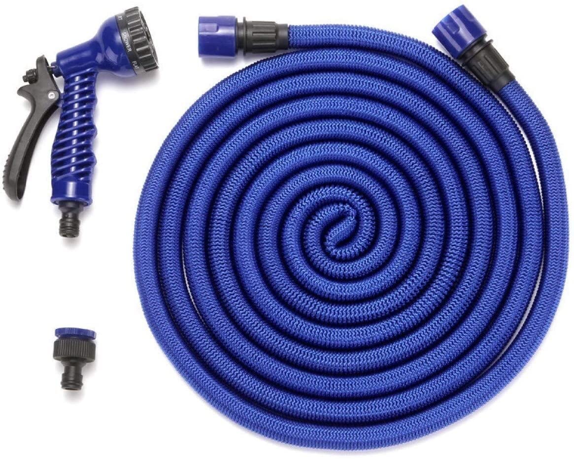 Expandable Garden Hose Set - 75ft Flexible Watering Hose with Spray Gun for Lawn, Car Washing & Outdoor Use